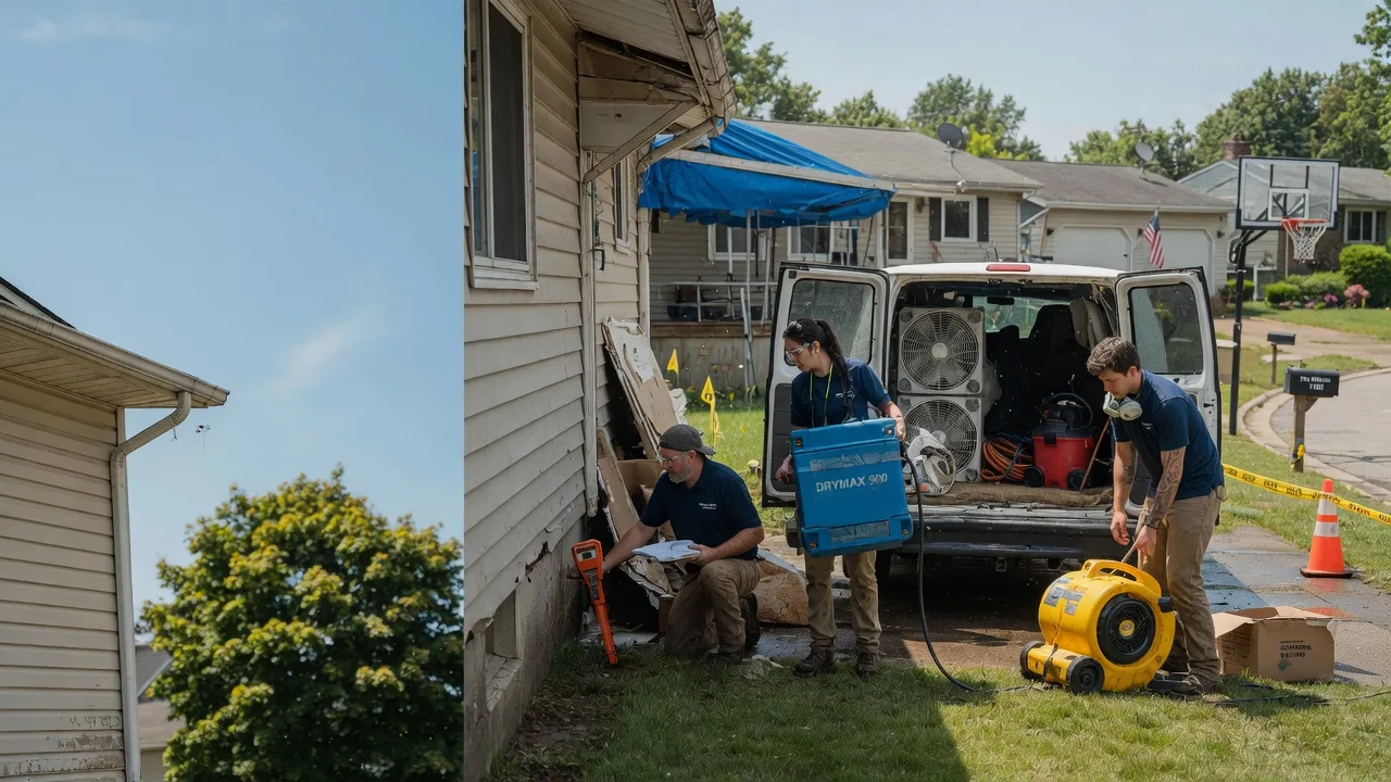 Ceiling Leak Cleanup in Kansas City, KS near me